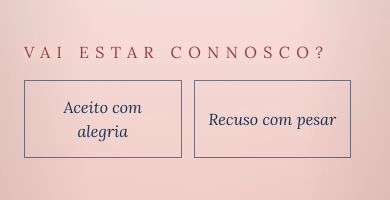 The reply question and buttons in Portuguese